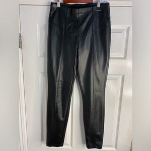 Marc New York Andrew Marc faux leather skinny high rise pants Black Size Small